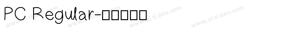 PC Regular字体转换